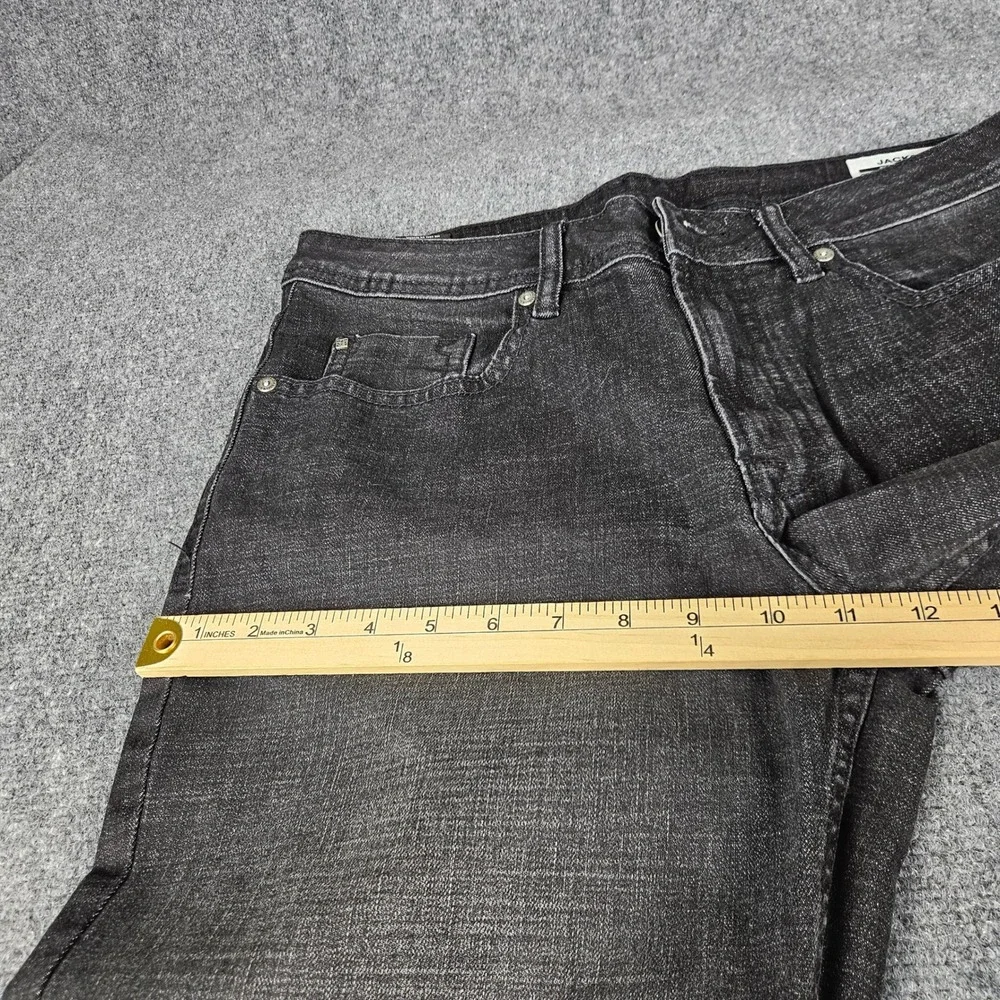 Buffalo David Bitton Jackson Straight Stretch Jeans Mens 32x32 Faded Black Denim - Picture 3 of 11